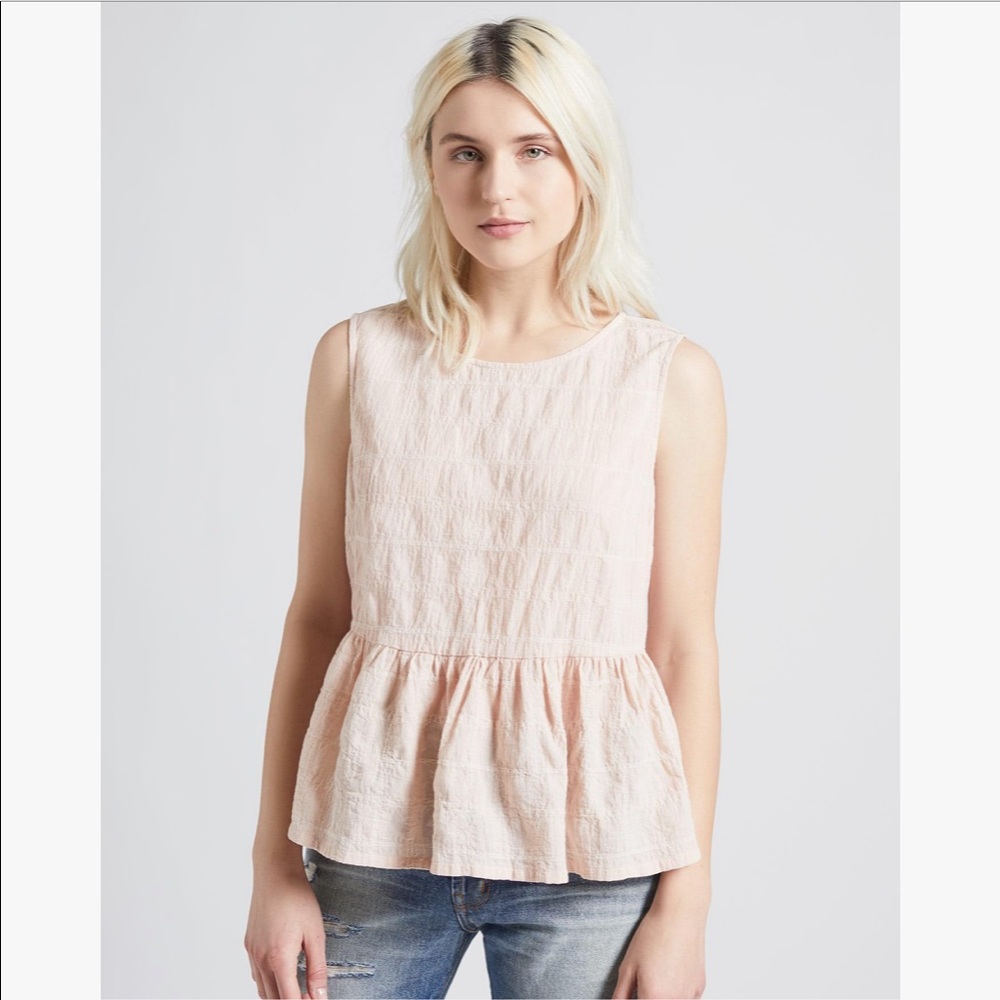 Current/Elliott peplum tank w/ inside binding